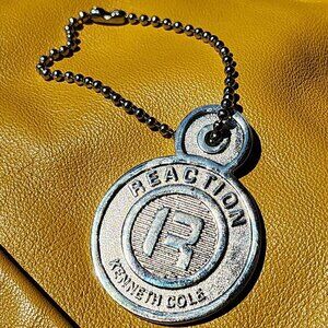 REACTION KENNETH COLE Key Chain Metal Decor Luggage Tag Bag Charm